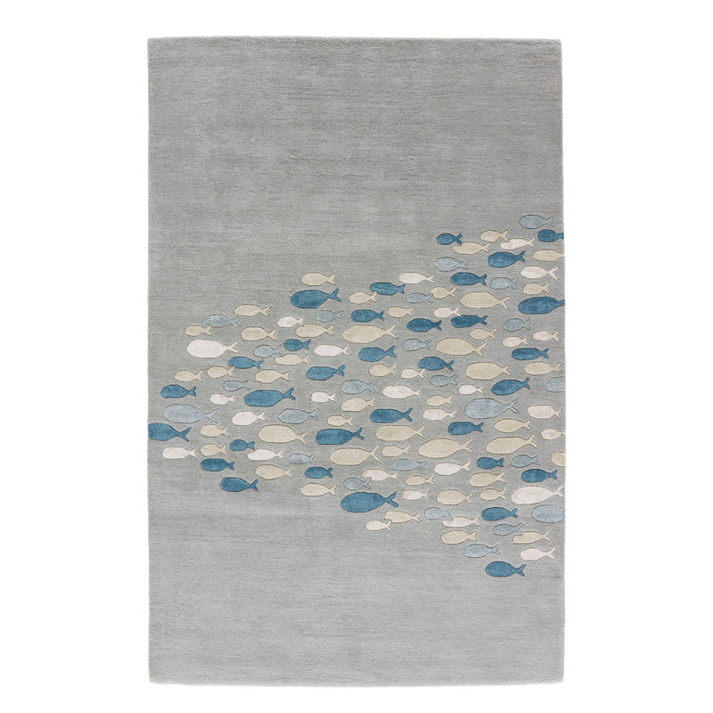 Rosecliff Heights Nottingham HandTufted Gray Area Rug & Reviews Wayfair